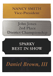 Engraved Tags