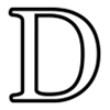 Letter D Monogram